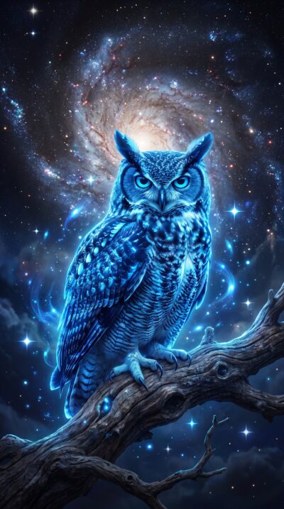 Celestial Owl Wallpaper